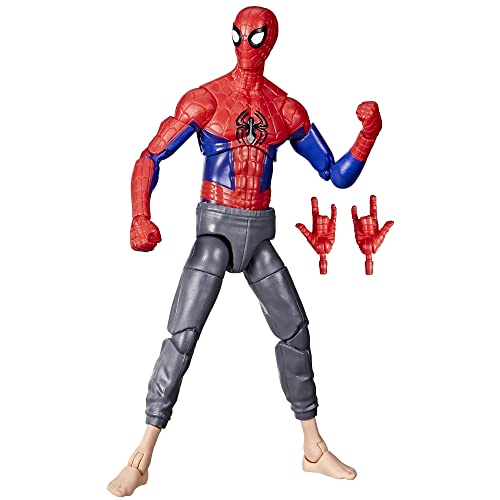 SPIDER-MAN Marvel Legends Series Across The Verse (Part One) 15 cm große Peter B. Parker Figur, 2 Accessoires von SPIDER-MAN