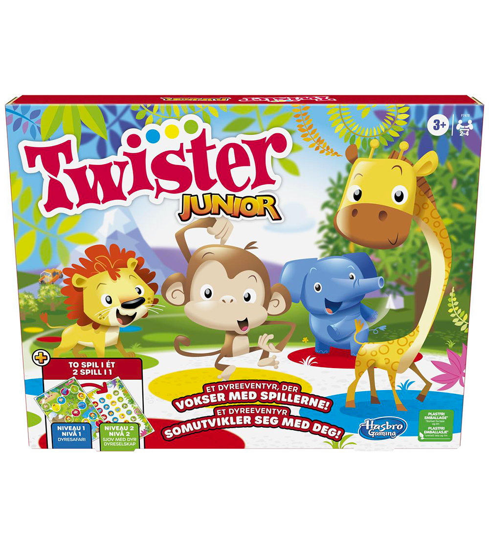 Hasbro Spiel - Twister Junior - 2-I-1 - Hasbro - One Size - Spiele von Hasbro
