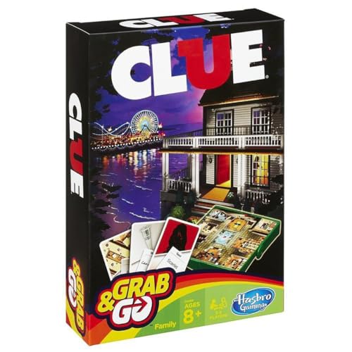 Hasbro Spiele B0999100 - Cluedo Kompakt, Reisespiel von Hasbro