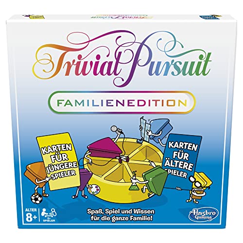 Hasbro Gaming Trivial Pursuit Familien Edition, Quizspiel mit Fragen für Klein und Groß, Bunt von Hasbro