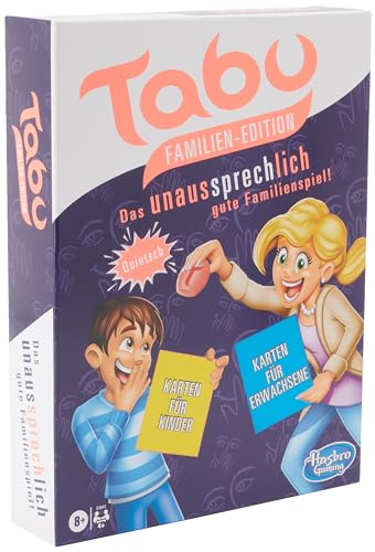 Hasbro Tabu Familien Edition, mit Karten für Kinder und Erwachsene, Familienspiel von Hasbro Gaming