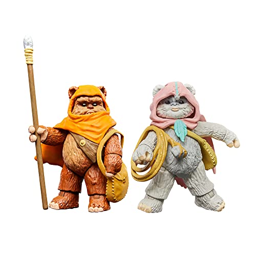 Star Wars The Vintage Collection Wicket W. Warrick & Kneesaa, Star Wars: Ewoks Action-Sammelfiguren (9,5 cm), 2er-Pack von Star Wars