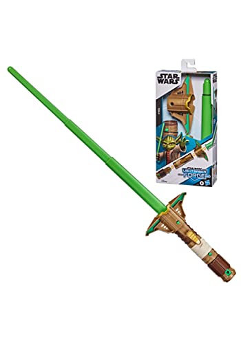 Star Wars Lightsaber Forge Yoda ausfahrbares grünes Lichtschwert, anpassbares Rollenspielzeug von Star Wars