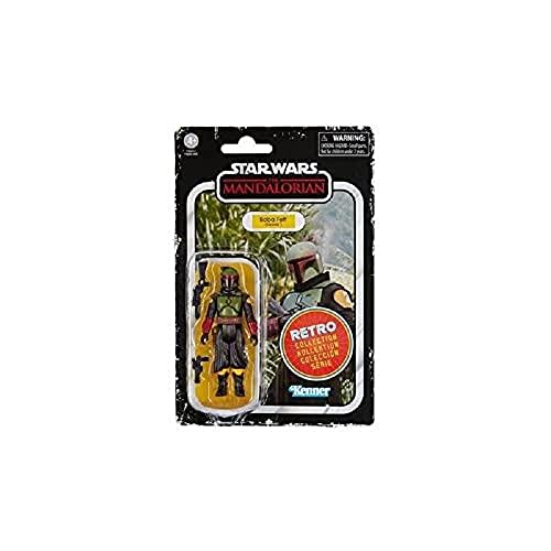 Star Wars Hasbro Retro Collection Boba Fett (Morak) Toy 9.5 cm-Scale The Mandalorian Collectible Action Figure, Toys Kids 4 and Up, Multi, F4461 von Star Wars