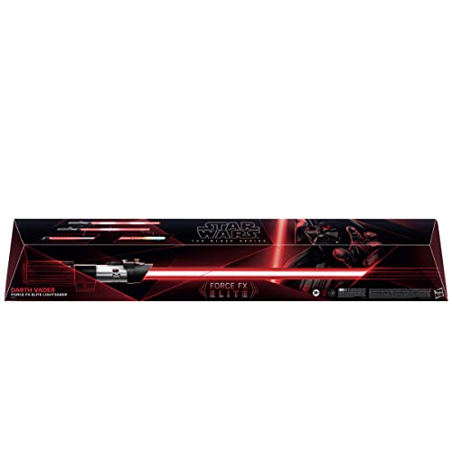 Star Wars Hasbro The Black Series Darth Vader FX Elite Lichtschwert mit LED und Soundeffekten, Rollenspiel-Artikel für Erwachsene zum Sammeln, Multi, F3905 von Star Wars