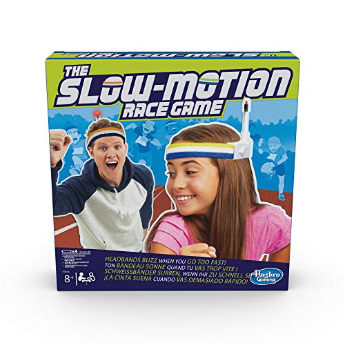 Hasbro Gaming E5804EU4 The Slow Motion Race Game, Partyspiel, mit Langsamkeit zum Sieg, Mehrfarbig von Hasbro Gaming