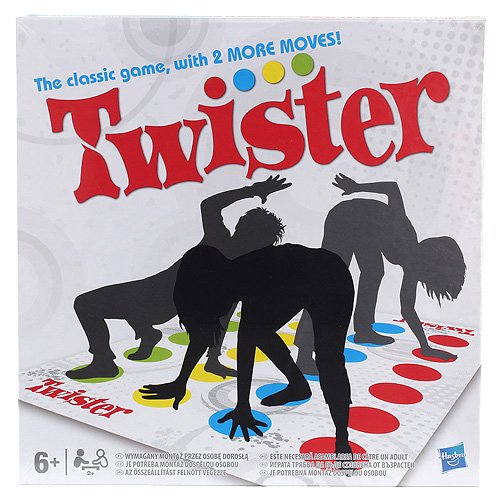 Hasbro Twister Kinderspiel - Brettspiel für 2 bis 4 Spieler ab 6 Jahren - Spielbrett enthalten Hasbro Twister Kinderspiel - Brettspiel für 2 bis 4 Spieler ab 6 Jahren - Spielbrett enthalten von Hasbro