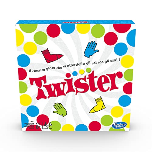 Hasbro Gaming 315-98831456 Twister Box-Version 2020 auf Italienisch, Single, Keine Angaben, 3 von Hasbro