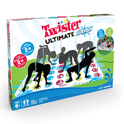 Hasbro Twister Ultimate Splash – Riesiges aufblasbares Wasser-Twister-Spiel für Kinder – Sommerspaß im Hinterhof von Hasbro