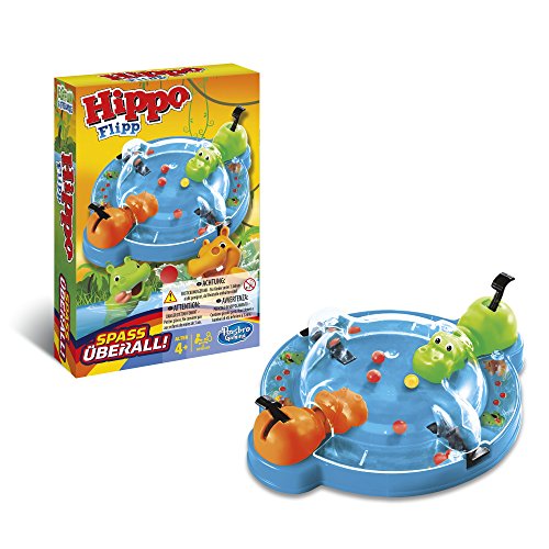 Hasbro Hippo Flipp Kompakt, klassisches Reisespiel für Kinder ab 4 Jahren von Hasbro Gaming
