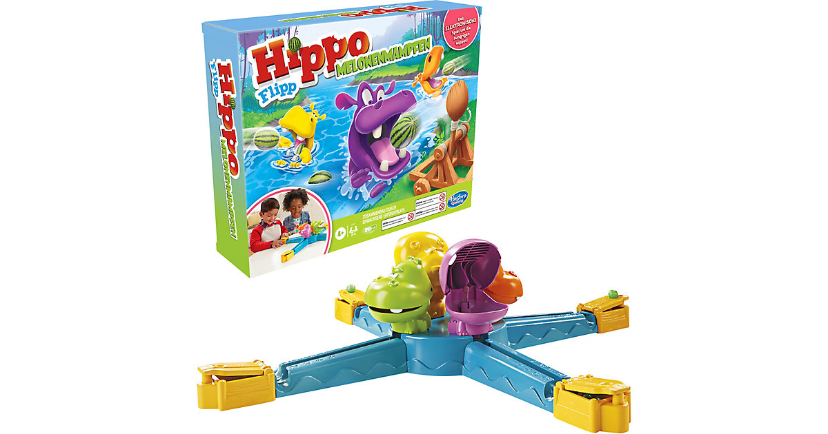 Hippo Flipp Melonenmampfen Spiel Kinder ab 4 Jahren, elektronisches Vorschulspiel 2 – 4 Spieler Kinder Hippo Flipp Melonenmampfen Spiel Kinder ab 4 Jahren, elektronisches Vorschulspiel 2 – 4 Spieler Kinder von Hasbro