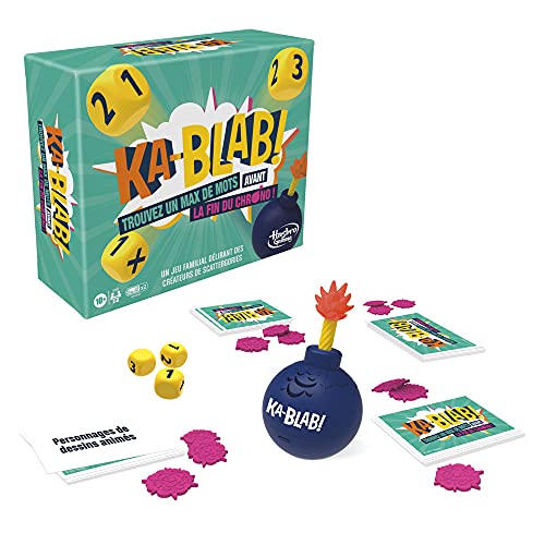 Ka-Blab! Spiel für Familien, Jugendliche und Kinder, ab 10 Jahren, Gruppenspiel, 2 bis 6 Spieler von den Schattierern von Scattergories, FRANZÖSISCHE VERSION von Hasbro Gaming