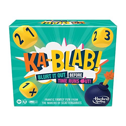 Monopoly Ka-Blab! Game for Families, Teens and Children Aged 10 and Up, Family-Friendly Party Game for 2-6 Players von Monopoly