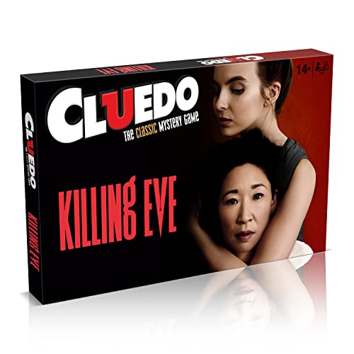 Winning Moves Killing Eve Cluedo Mystery Brettspiel, Werde EIN MI5-Ermittler und bestimme, wer Kenny getötet hat, die beliebte britische Spionage-Thriller-Fernsehserie für Kinder ab 14 Jahren von Winning Moves