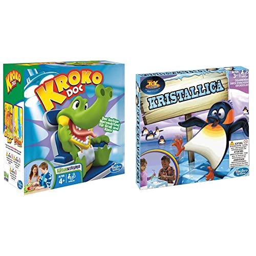 Kroko Doc, Geschicklichkeitsspiel für Vorschulkinder & Hasbro Kristallica, Kindgerechtes Geschicklichkeitsspiel Ab 3 Jahren von Hasbro