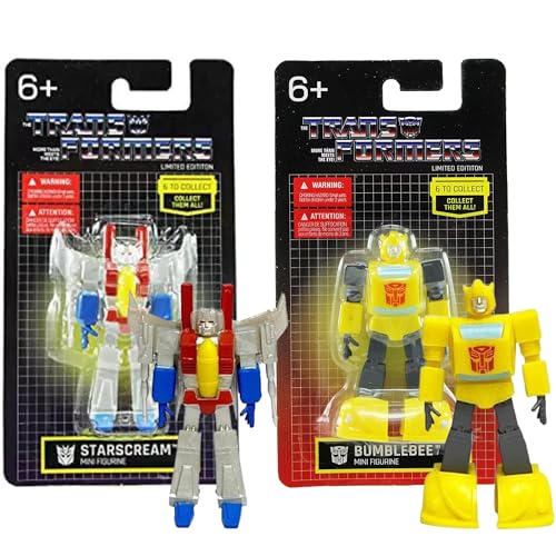 Limitierte Edition Transformers Mini-Figur, 6,3 cm, 2 Packungen – Bumblebee & Starscream von Hasbro