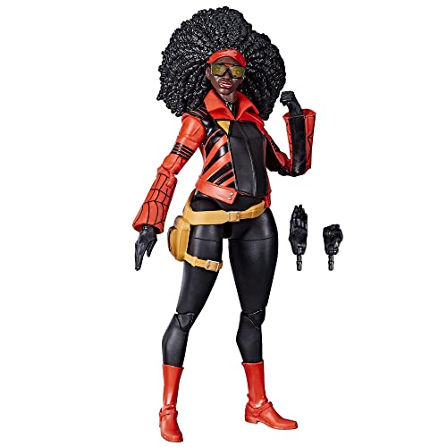 Spider-Man Marvel Legends Series Across The Verse (Part One) 15 cm große Jessica Drew Figur, 2 Accessoires von SPIDER-MAN