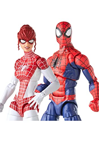 Hasbro Marvel Legends Series Spider-Man 15 cm große Spider-Man und Marvel’s Spinneret Action-Figuren im 2er-Pack, enthält 10 Accessoires, Multi, F3456 von SPIDER-MAN