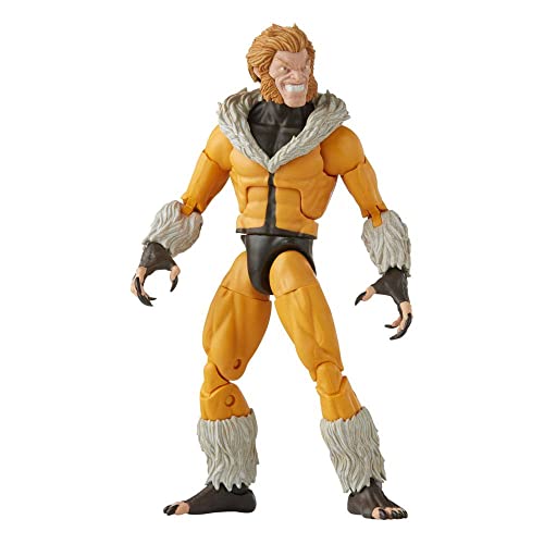 Marvel Legends Series X-Men Sabretooth, 15 cm große Action-Figur zum Sammeln, 3 Build-A-Figure Elemente von Marvel