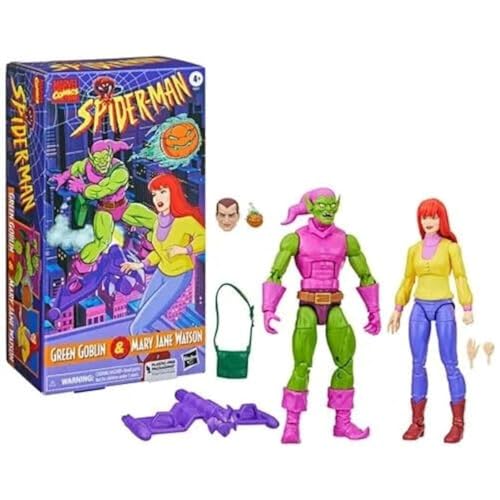 Marvel Legends Spider-Man Mary Jane Watson und Green Goblin, 2er-Pack von Hasbro