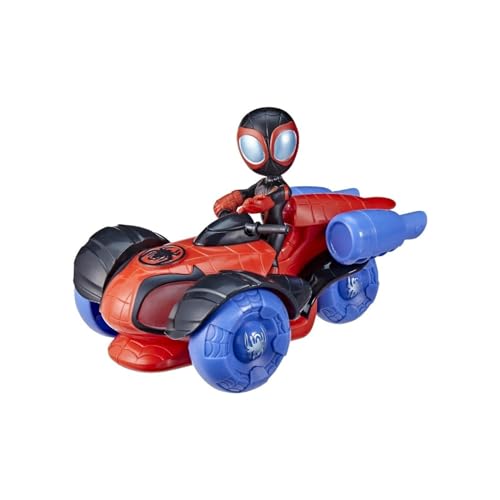 Marvel Spidey and His Amazing Friends Leuchtender Techno-Racer, Spielzeug mit Lichtern und Geräuschen, ab 3 Jahren von Marvel