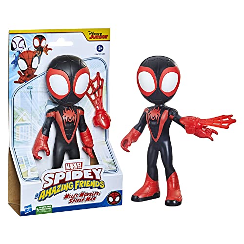 Marvel Spidey and His Amazing Friends supergroße Miles Morales: Spider-Man Figur, Spielzeug für Kinder ab 3 Jahren von Hasbro