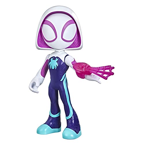 SPIDEY AND HIS AMAZING FRIENDS Marvel supergroße Ghost-Spider Action-Figur, Superhelden-Spielzeug für Kinder ab 3 Jahren von Hasbro