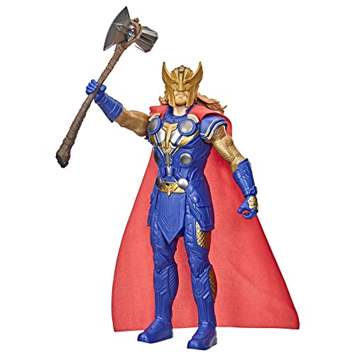 Marvel Studios' Thor: Love and Thunder Stormbreaker Strike Thor-Spielfigur, elektronische Figur 30 cm, Kinder ab 4 Jahren von Hasbro