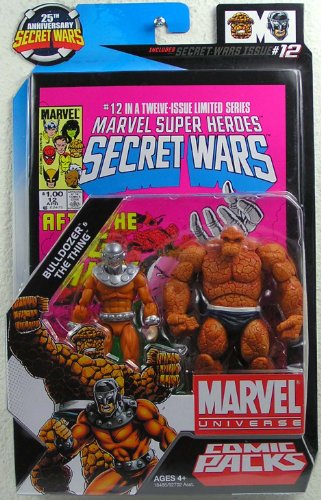 Marvel Universe - 25th Anniversary - Secret Wars Series 4 - Action Figur - 2Pack - Thing & Bulldozer - Comic Issue #12 von Hasbro