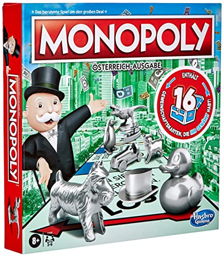 Monopoly, klassisches Brettspiel für die ganze Familie für 2 bis 6 Spieler, für Kinder ab 8 Jahren - österreichische Version Monopoly, klassisches Brettspiel für die ganze Familie für 2 bis 6 Spieler, für Kinder ab 8 Jahren - österreichische Version von Monopoly