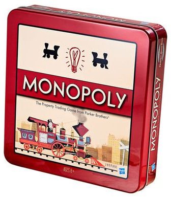 Monopoly Nostalgie - Das berühmte Gesellschaftsspiel - in der Blechdose von Hasbro