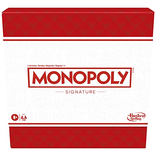 Monopoly Signature, Brettspiel für die Familie, für 2 bis 6 Spieler, Premium-Verpackung und Spielelemente, integrierte Aufbewahrung, ab 8 Jahren Monopoly Signature, Brettspiel für die Familie, für 2 bis 6 Spieler, Premium-Verpackung und Spielelemente, integrierte Aufbewahrung, ab 8 Jahren von Hasbro
