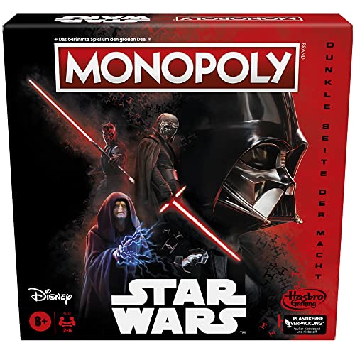 Hasbro Disney Star Wars Dunkle Seite der Macht Brettspiel für Familien, Spiel Kinder, Geschenk, Multi von Monopoly