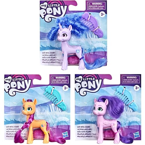 My Little Pony Best Movie Friends - bewegliche bewegliche Figuren mit Zubehör - Set von allen 3 My Little Pony Best Movie Friends - bewegliche bewegliche Figuren mit Zubehör - Set von allen 3 von Hasbro