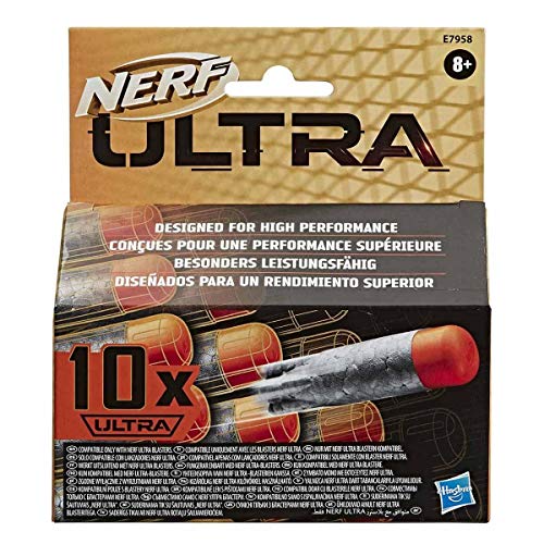 NERF Ultra 10-Dart Nachfüllpack – der ultimative NERF Dart Spaß – Nur mit NERF Ultra Blastern kompatibel, E7958EU4, Multi von NERF