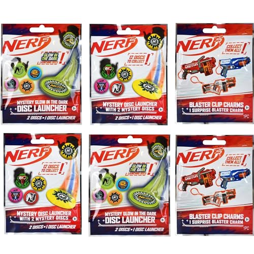 Nerf - Blind Bag Party Favor Sets - 2 von jedem Stil - 6 Stück von Hasbro