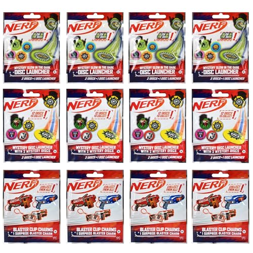 Nerf - Blind Bag Party Favor Sets - 4 von jedem Stil - 12 Stück von Hasbro
