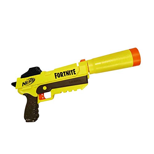 Nerf Elite Fortnite SP-L Blaster mit abnehmbarem Lauf und 6 Fortnite Elite Darts für Jugendliche und Erwachsene, mehrfarbig von NERF