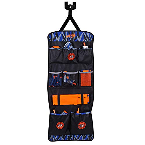 Nerf NER0172 Original Elite Ziel und Aufbewahrungstasche Blaster, Munition und Magazin, mit 8 Taschen und elastischen Gurten, Munitionstasche zum Anbringen an Tür, für Kinder ab 8 Jahre Nerf NER0172 Original Elite Ziel und Aufbewahrungstasche Blaster, Munition und Magazin, mit 8 Taschen und elastischen Gurten, Munitionstasche zum Anbringen an Tür, für Kinder ab 8 Jahre von NERF