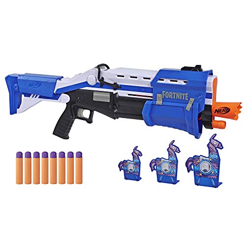 Nerf TS-R Blaster und Llama Ziele – Pump-Action Blaster, 3 Llama Ziele und 8 Nerf Mega Darts – Für Kinder, Jugendliche und Erwachsene von NERF