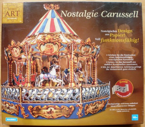 Nostalgie Carussell aus der Serie Built Art Collection: Nostalgisches Design aus Papier, voll funktionsfähig von Hasbro