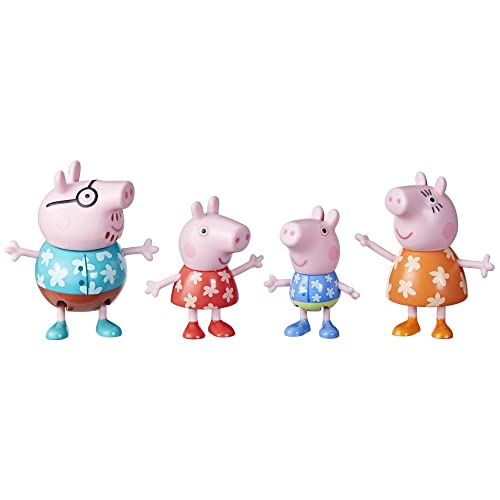 Hasbro - Packung mit 4 Figuren der Familie Peppa Wutz 4 Mod. Sdos - Verschiedene Modelle (F8082) von Peppa Pig