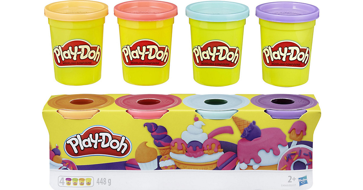 Play-Doh 4er-Pack Sweet, 112g-Dosen lila-kombi von Hasbro