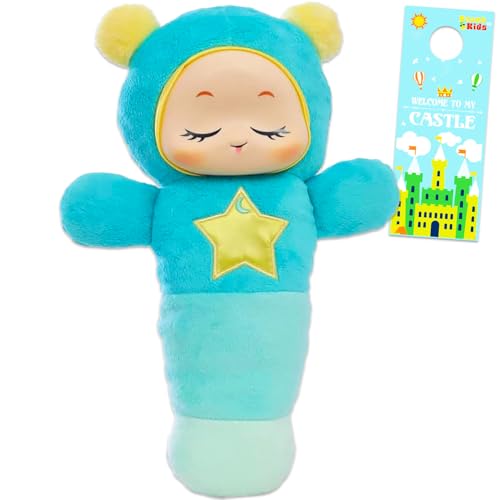 Playskool Glo Wurm Schnuller Spielzeug-Set - Bundle mit SmartSense Cry Sensor Voice Recordable Stuffed Schnuller Spielzeug für Neugeborene, Babys Plus Türhänger | Playskool Bedtime Plüsch für von Hasbro
