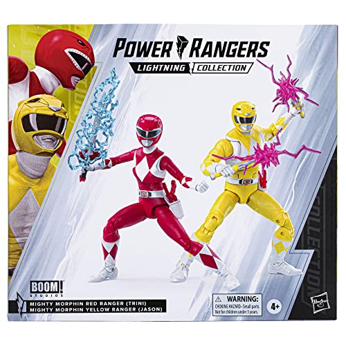 Power Rangers Lightning Collection Mighty Morphin Yellow Ranger & Red Ranger "Swap" Jason & Trini Boom Comics 2er-Pack 15,2 cm Actionfiguren von Power Rangers