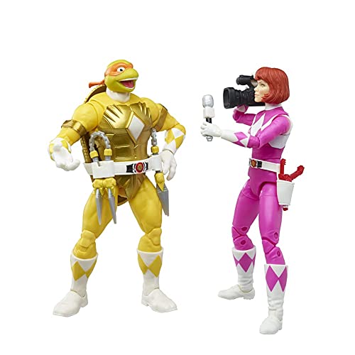 Power Rangers x Turtles Lightning Collection Actionfiguren 15 cm Morphed April O'Neil & Michelangelo (2-Pack) von Hasbro