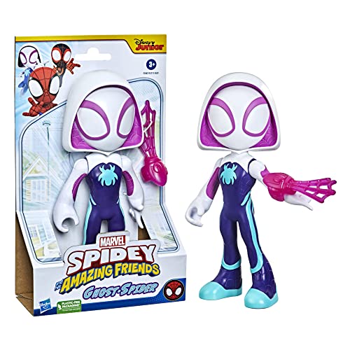 Hasbro Marvel Spidey und Seine fantastischen Freunde, Supersized Ghost Spider, Actionfigur, Spielzeug für Vorschulalter, für Kinder ab 3 Jahren, Mehrfarbig, 22,5 cm von Spidey and his Amazing Friends