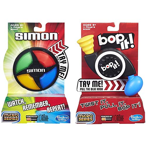 Simon Micro Series Game + Bop It Micro Series Game - Bundle of 2 Games Simon Micro Series Game + Bop It Micro Series Game - Bundle of 2 Games von Hasbro