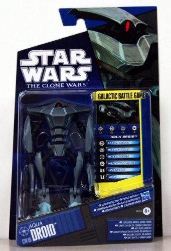 Star Wars 2011 Clone Wars Animated Action Figure CW No. 46 Aqua Battle Droid von Hasbro