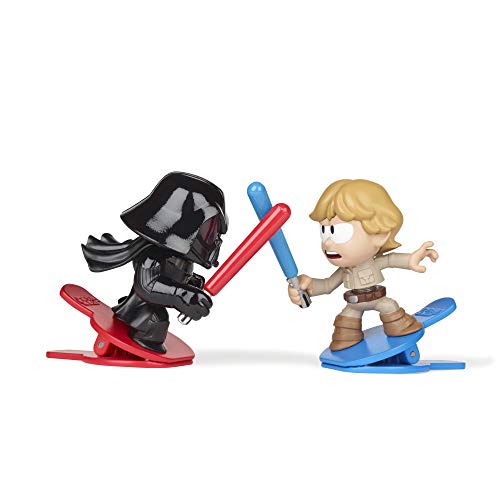 Star Wars Battle Bobblers Darth Vader Vs Luke Skywalker Battle Action-Figuren 2er-Pack mit Clips, Spielzeug für Kids ab 4 Jahren von Star Wars
